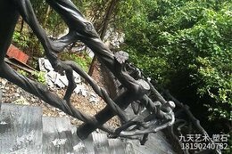 水泥樹(shù)藤景觀圍欄